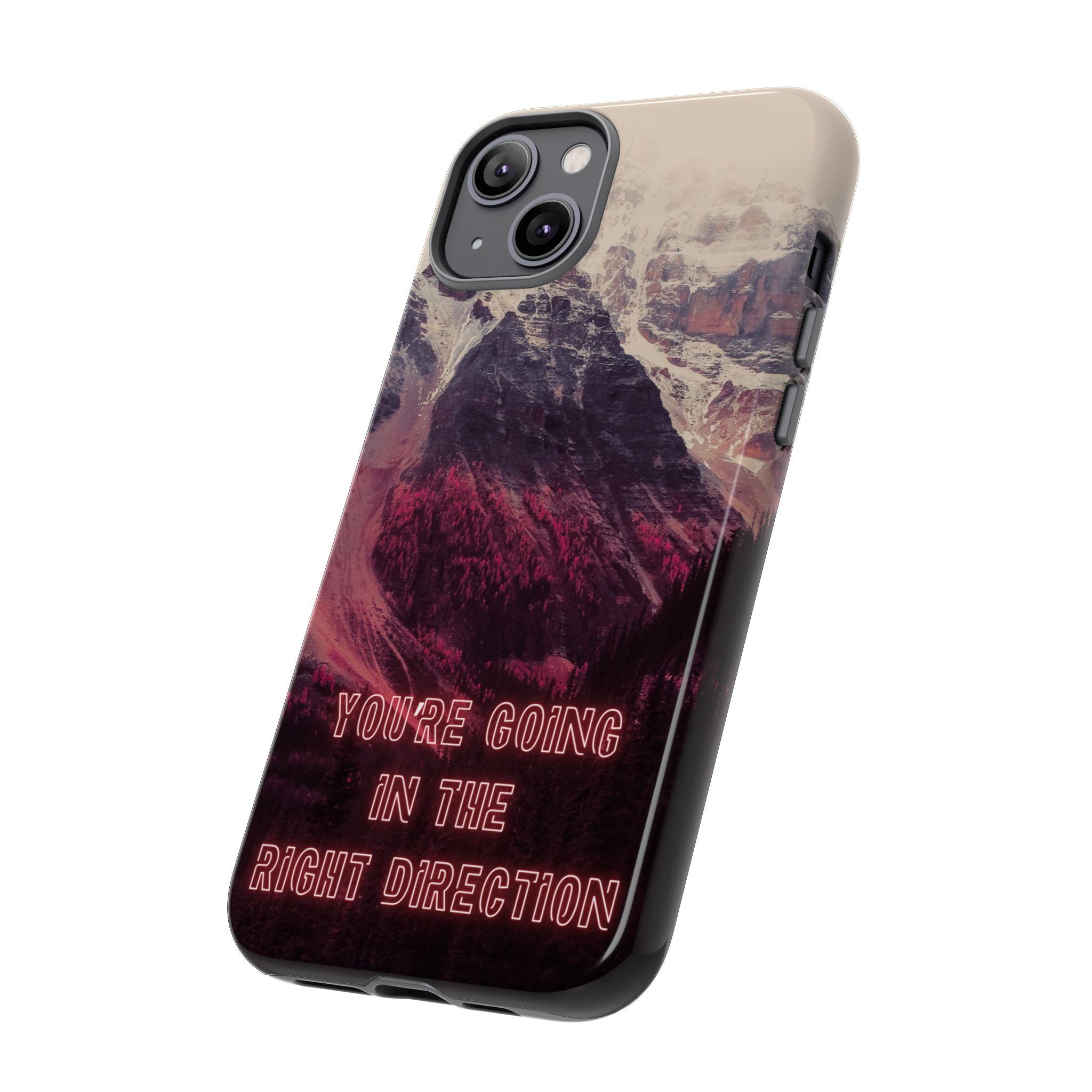 PEAK Motivational Phone Case — Word Art Minimal Design