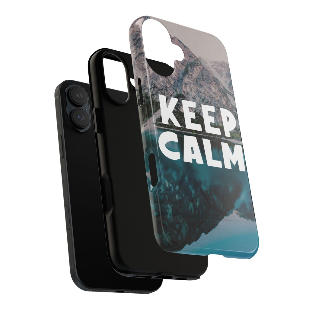 Keep Calm Phone Case — Minimalist Word Art Cover