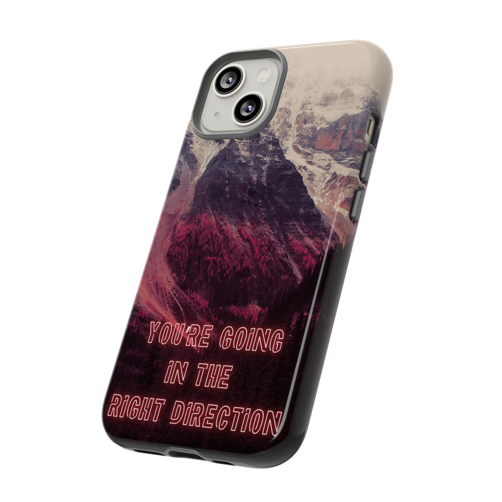 PEAK Motivational Phone Case — Word Art Minimal Design