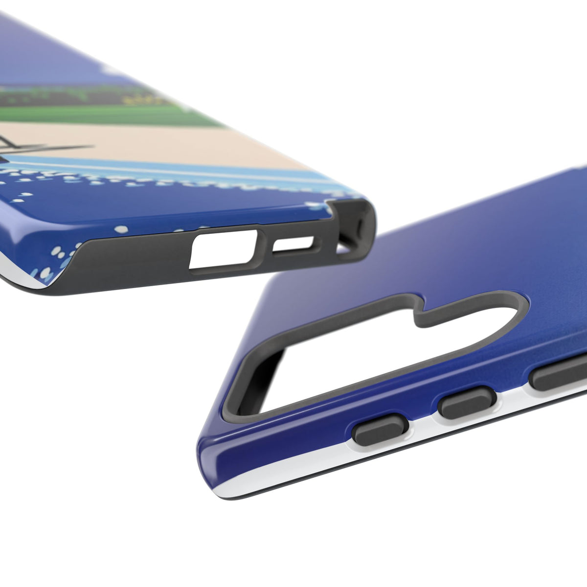 Poolside Phone Case — Bold Blue Summer Art Illustration