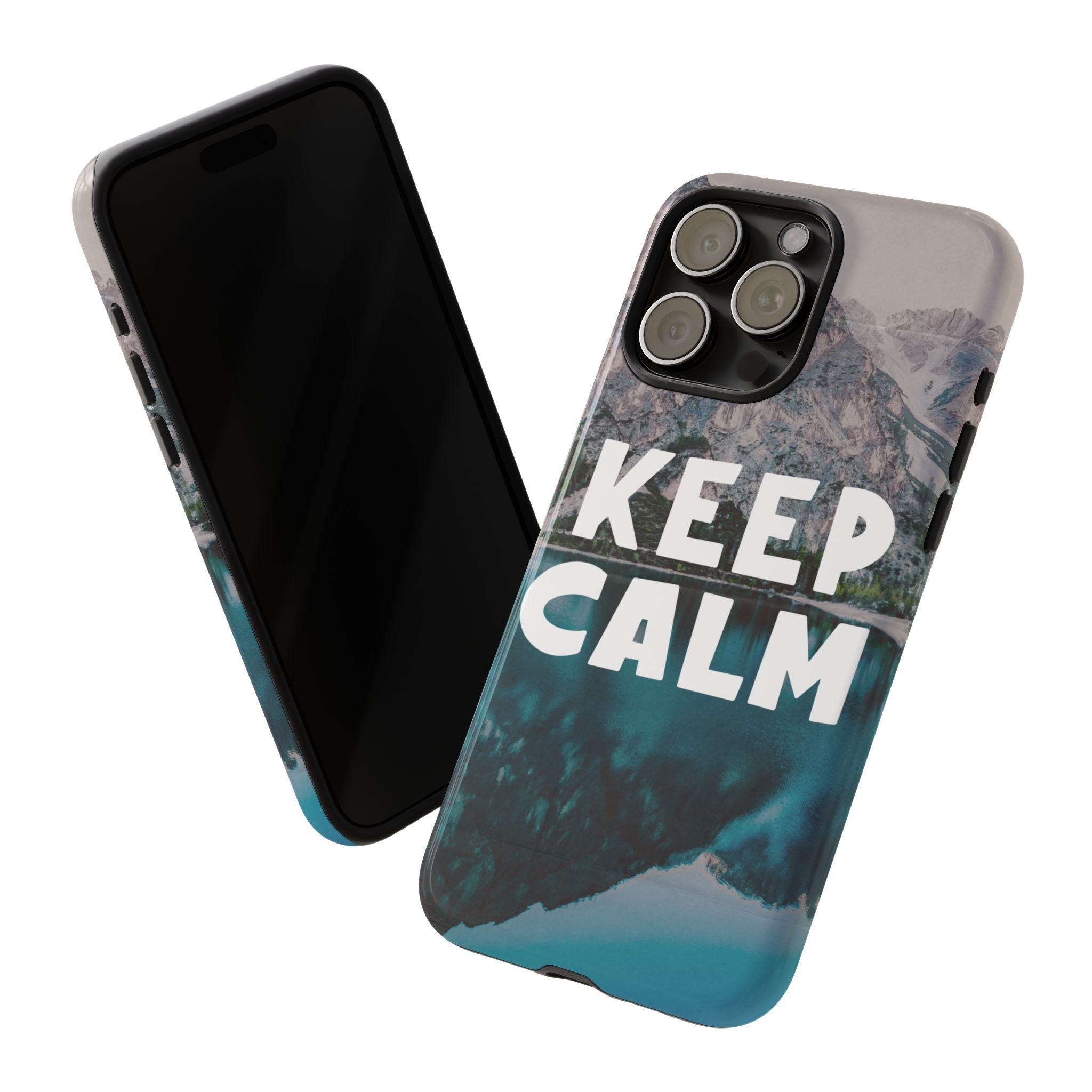 Keep Calm Phone Case — Minimalist Word Art Cover