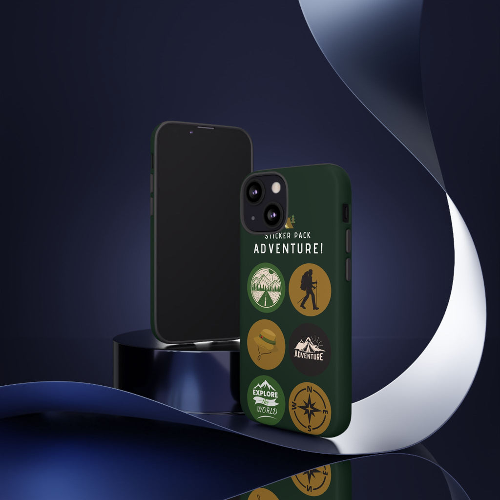 Adventure Hiking Phone Case — Outdoor Sticker Design