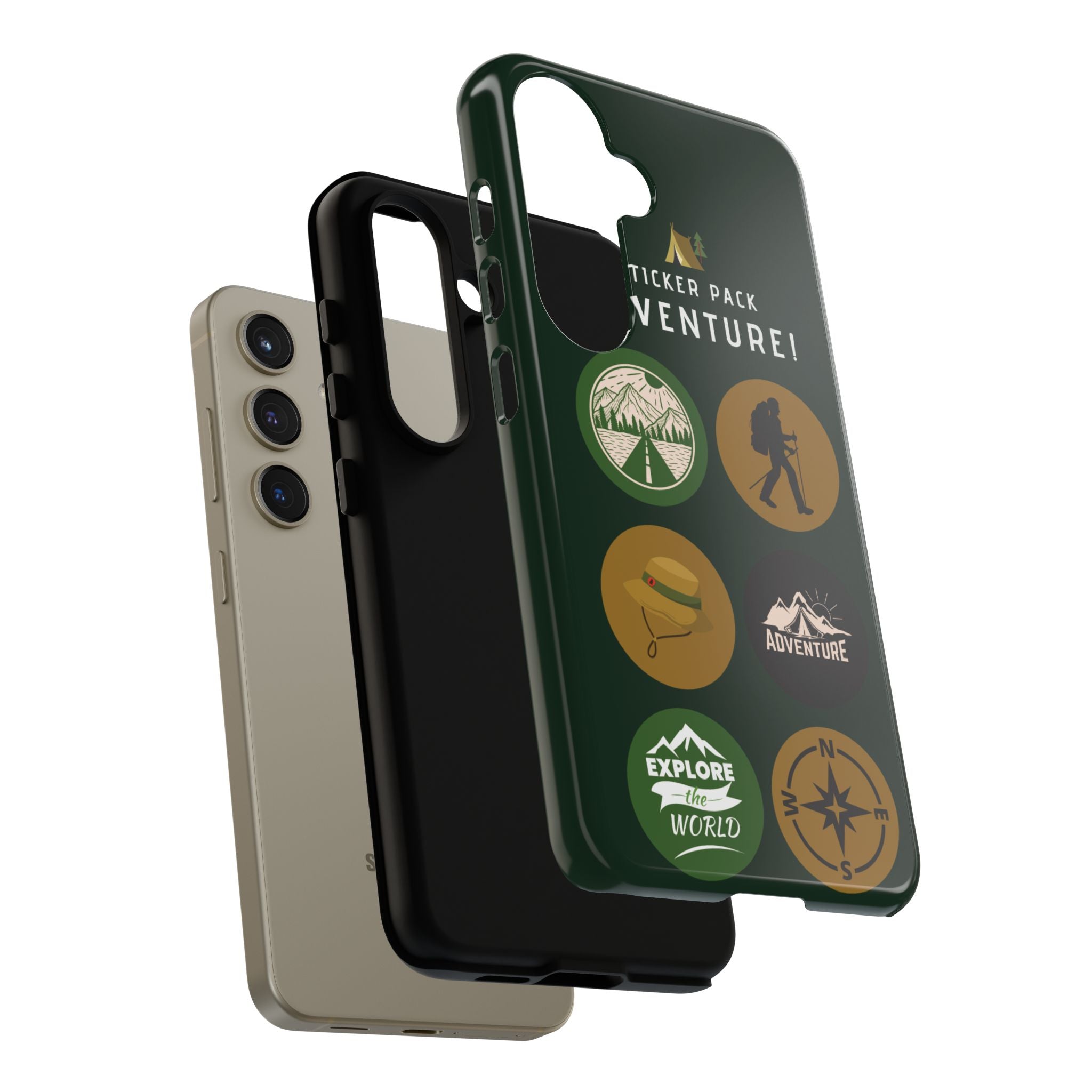 Adventure Hiking Phone Case — Outdoor Sticker Design