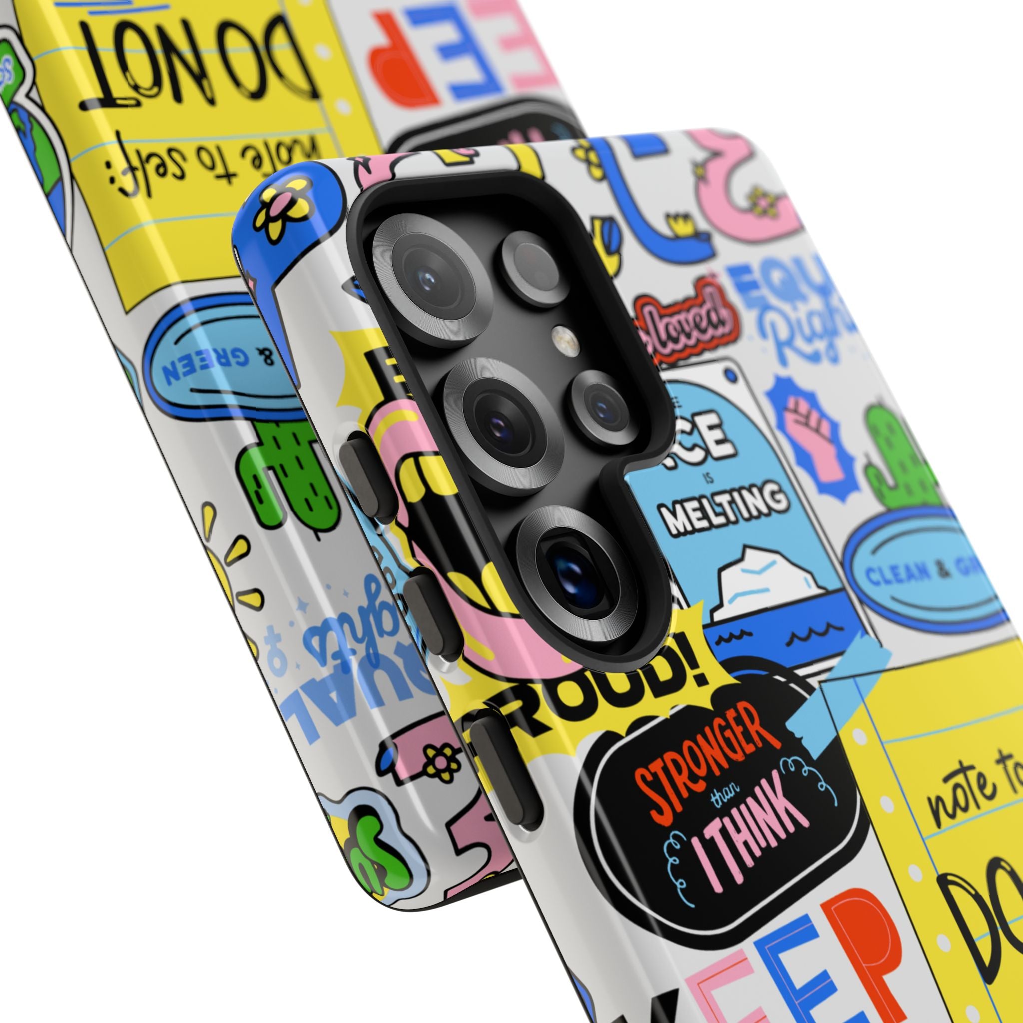 Optimist's Collage Phone Case — Colorful Positive Aesthetic
