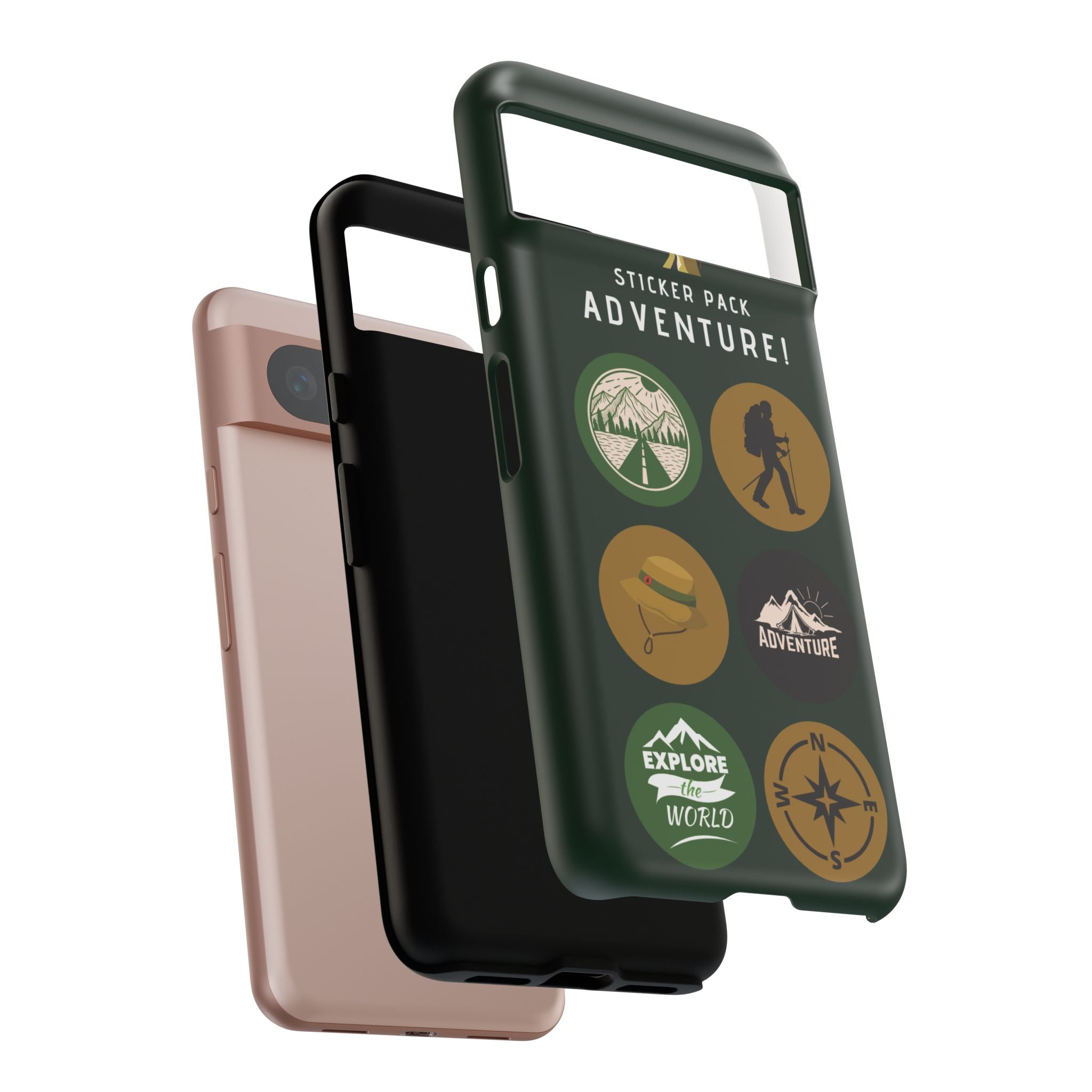 Adventure Hiking Phone Case — Outdoor Sticker Design