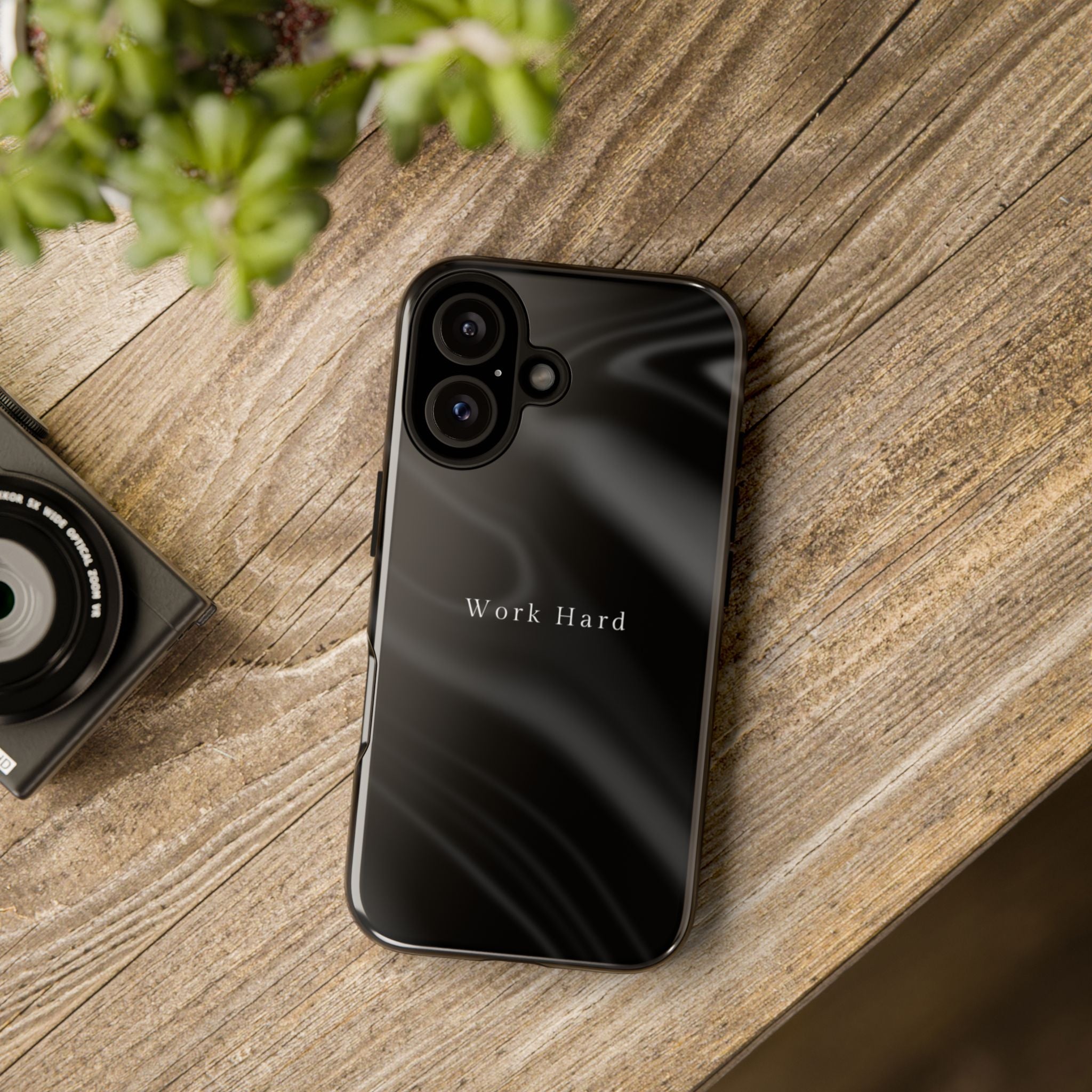 Work Hard Phone Case — Executive Hustle Aesthetic Cover