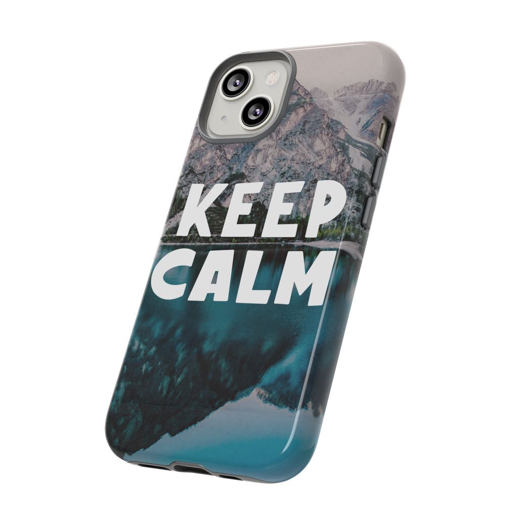 Keep Calm Phone Case — Minimalist Word Art Cover