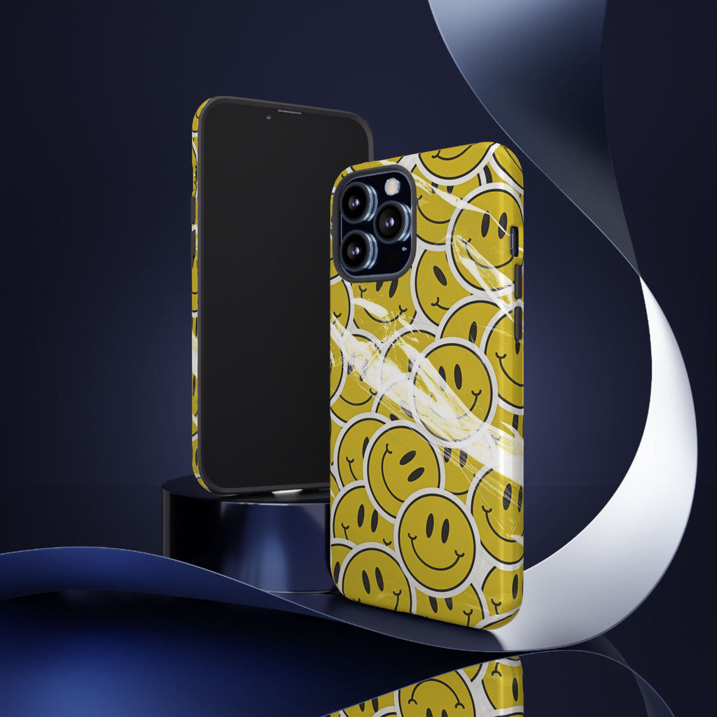 Smiley Face Phone Case — Happy Colorful Aesthetic Cover