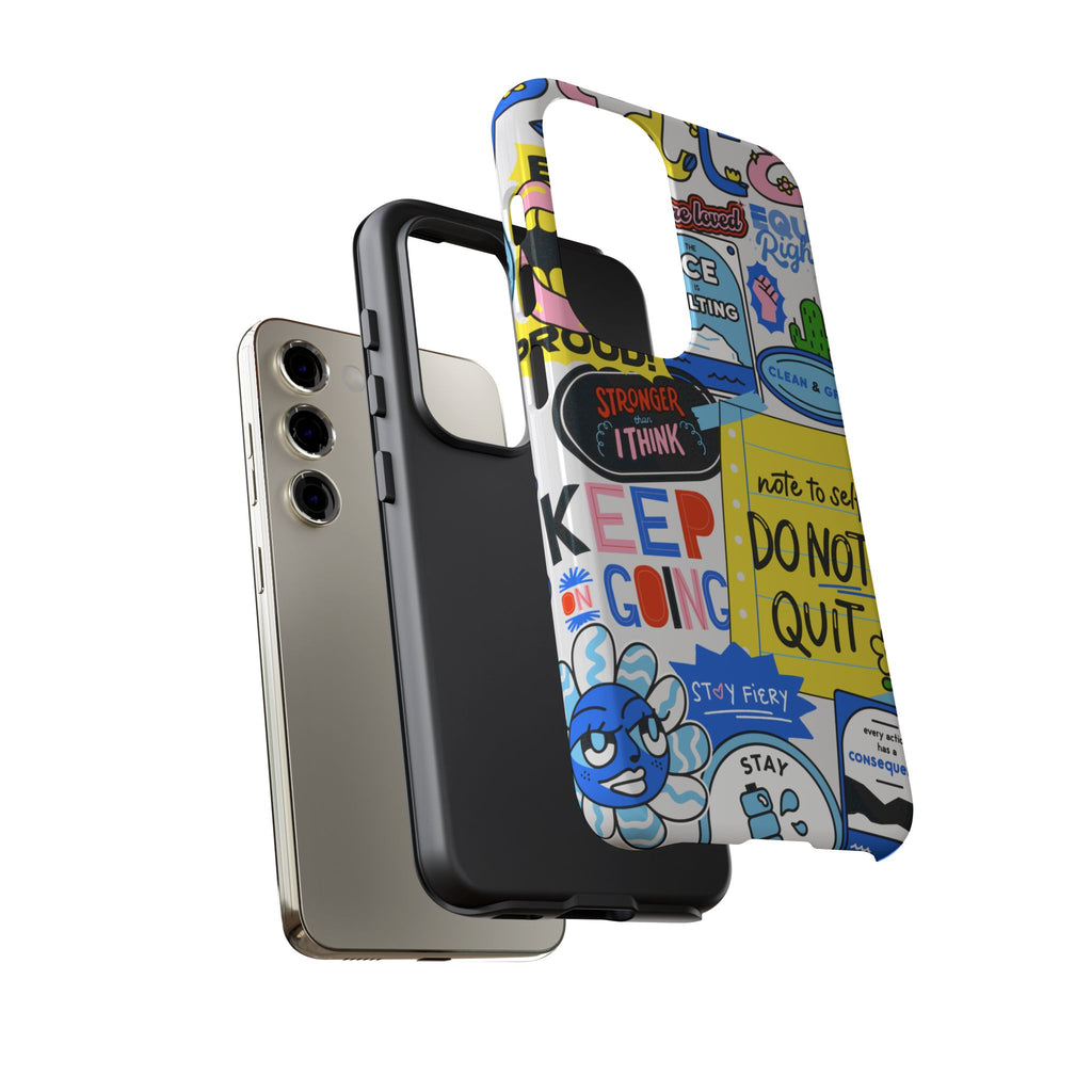 Optimist's Collage Phone Case — Colorful Positive Aesthetic