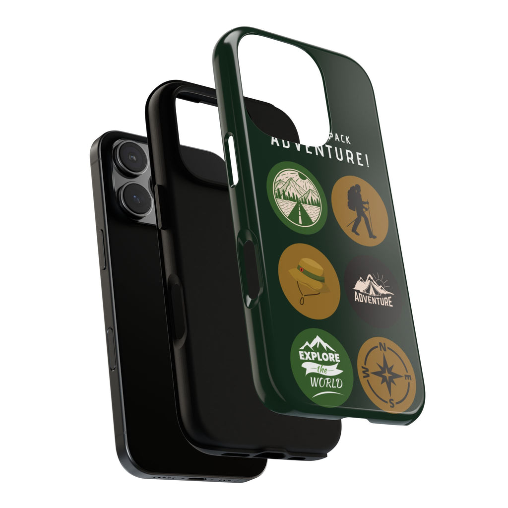 Adventure Hiking Phone Case — Outdoor Sticker Design
