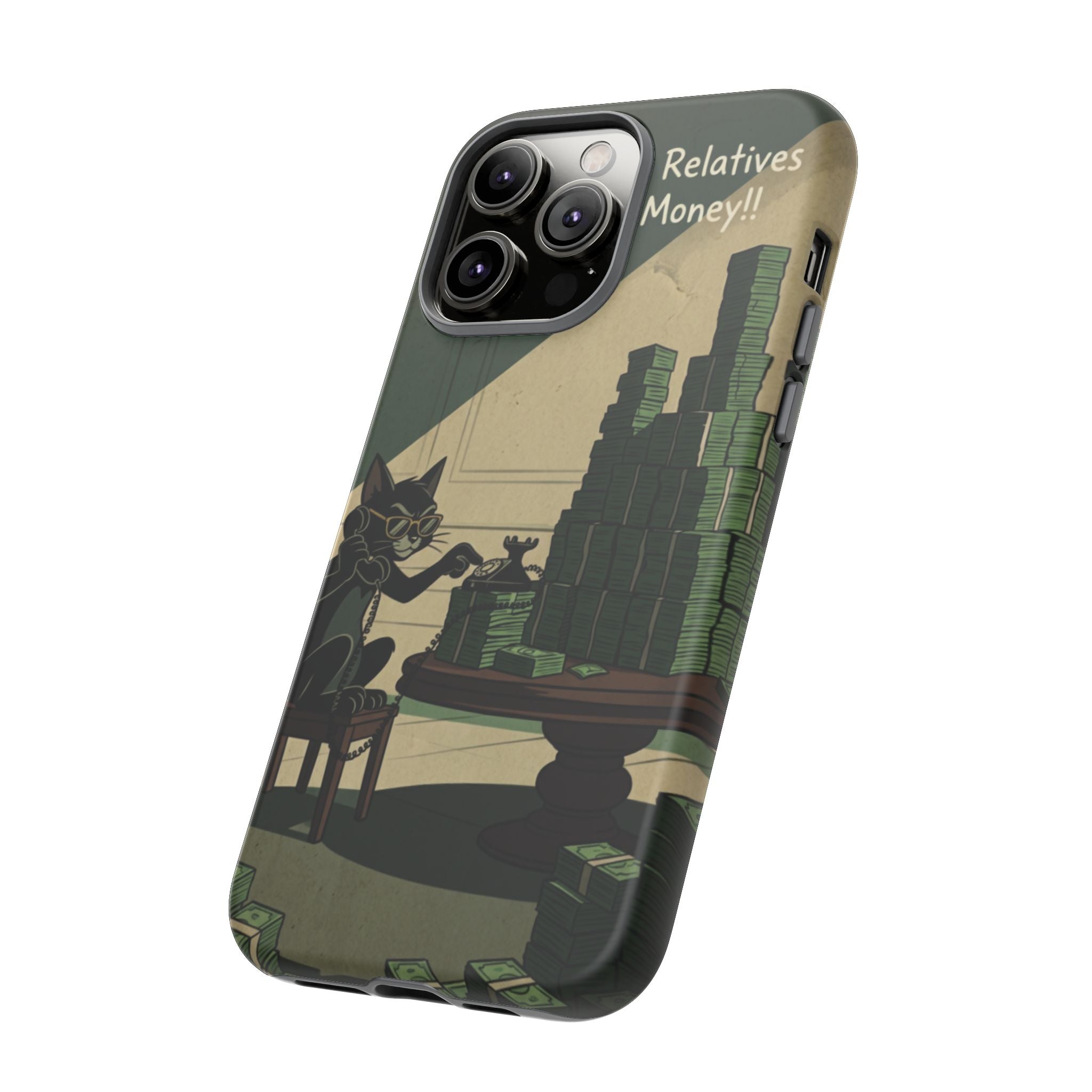 No Love No Relatives — Just Ego & Money Phone Case