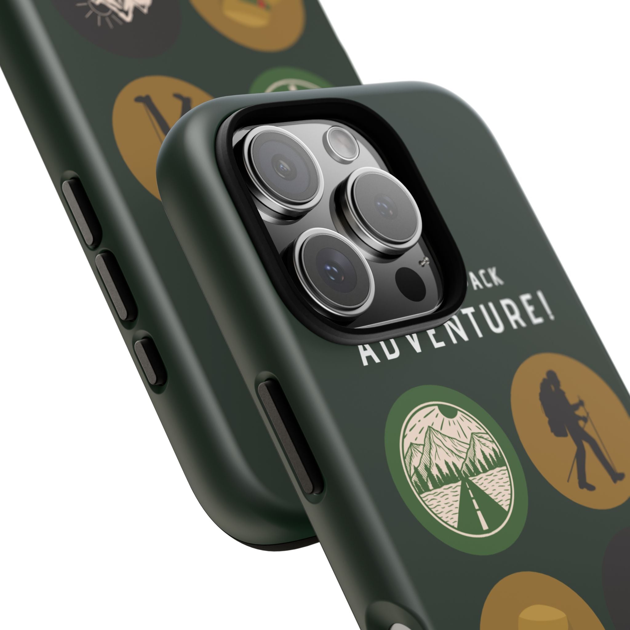 Adventure Hiking Phone Case — Outdoor Sticker Design
