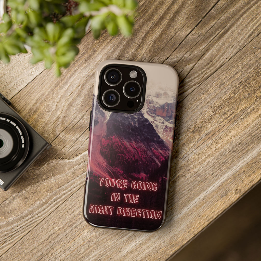 PEAK Motivational Phone Case — Word Art Minimal Design