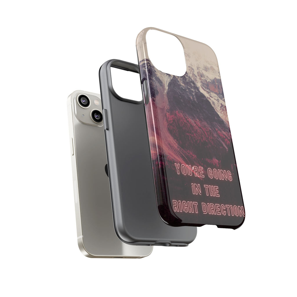 PEAK Motivational Phone Case — Word Art Minimal Design