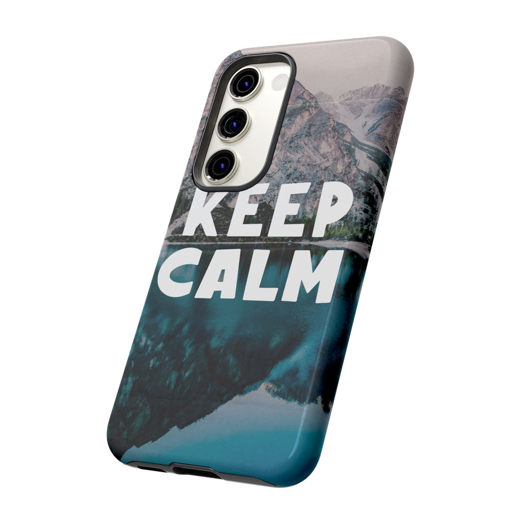 Keep Calm Phone Case — Minimalist Word Art Cover