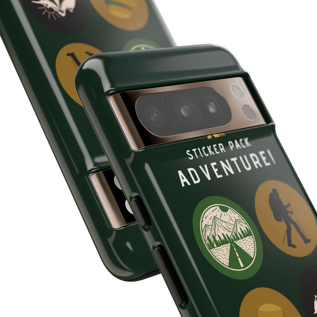 Adventure Hiking Phone Case — Outdoor Sticker Design