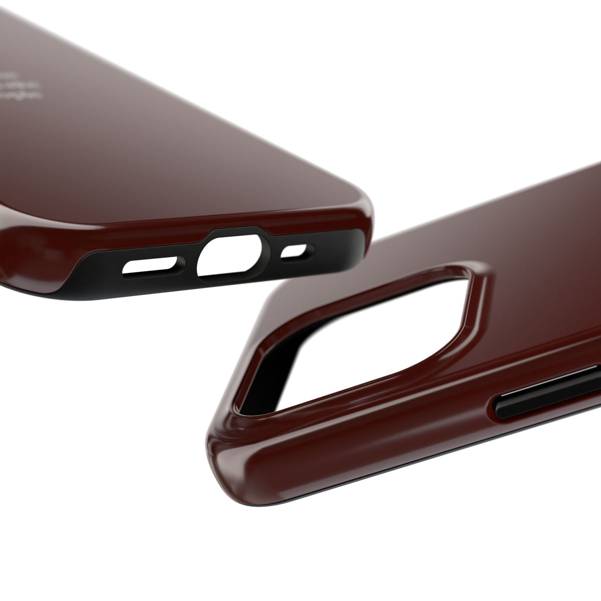 No Time For Fake People Phone Case — Deep Burgundy Minimal