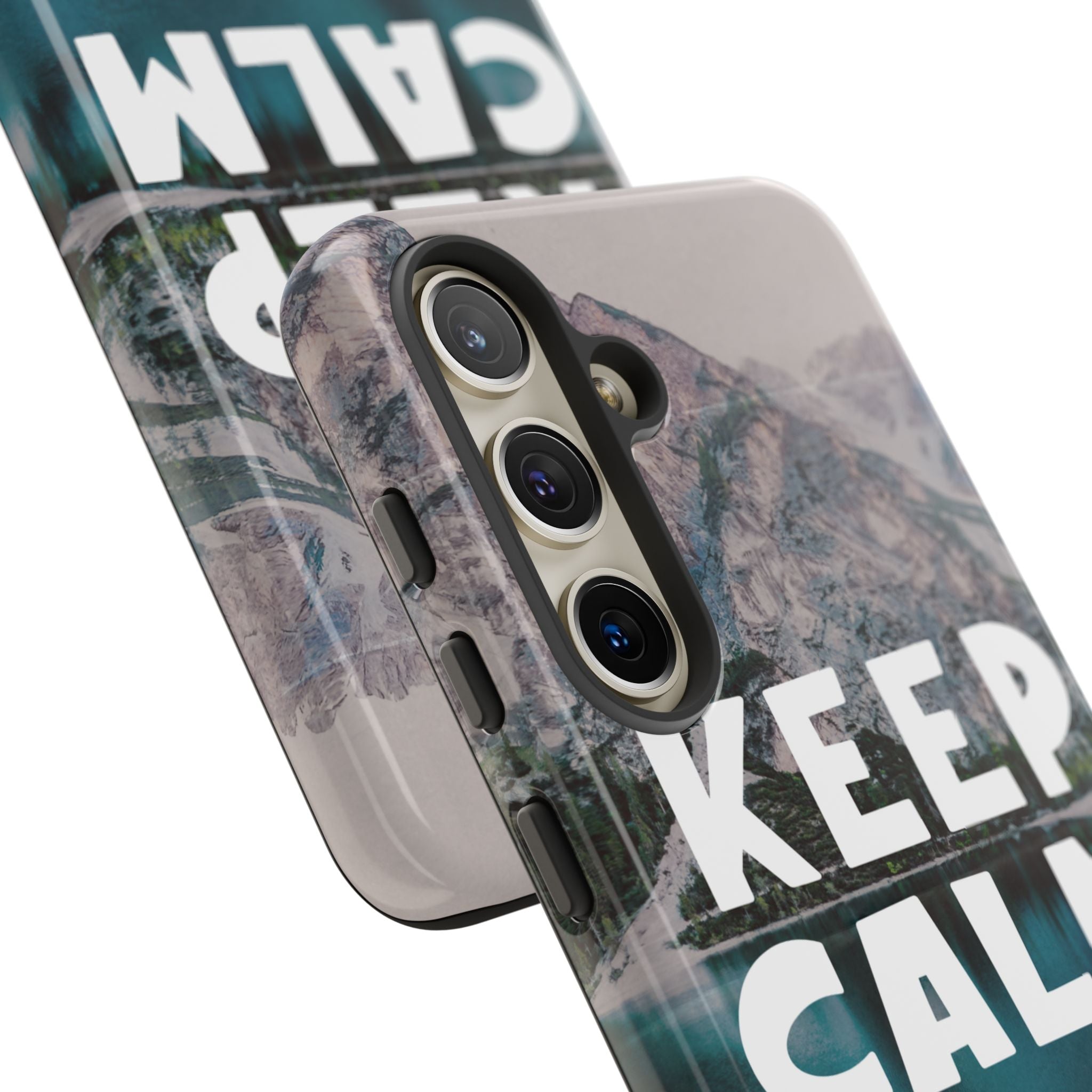 Keep Calm Phone Case — Minimalist Word Art Cover