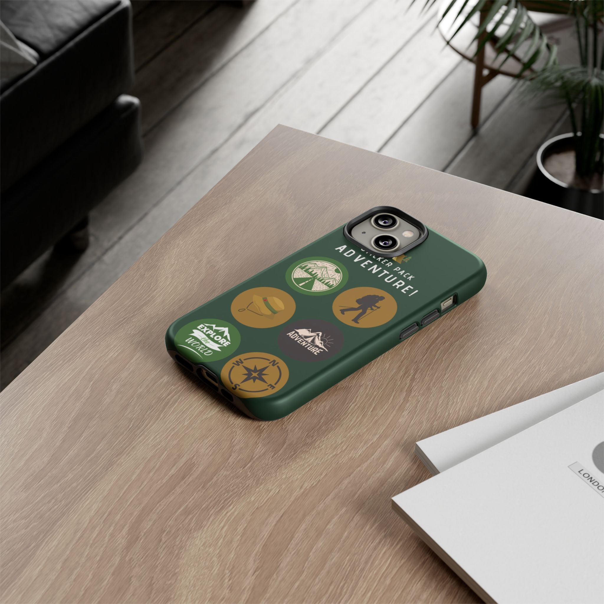 Adventure Hiking Phone Case — Outdoor Sticker Design