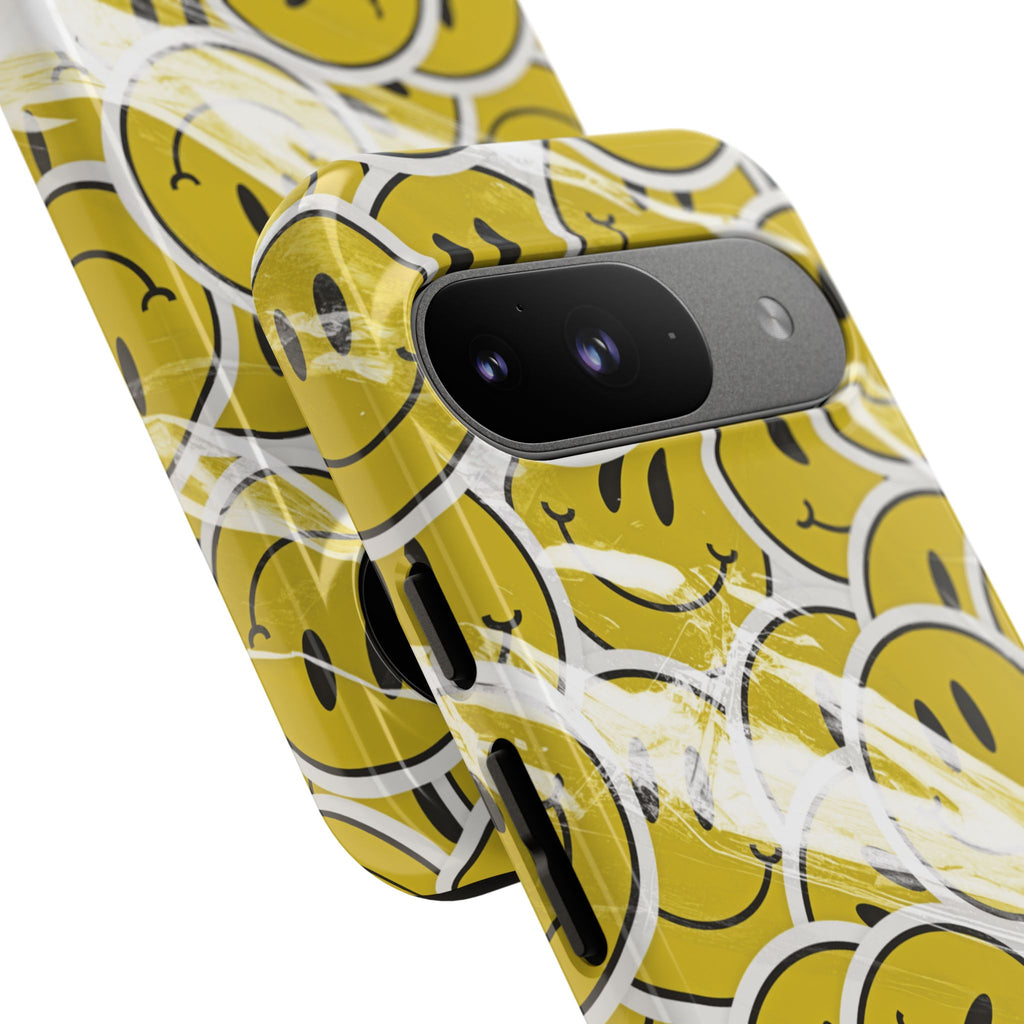 Smiley Face Phone Case — Happy Colorful Aesthetic Cover