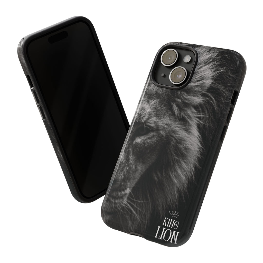 King Lion Phone Case — Majestic Wildlife Aesthetic Cover