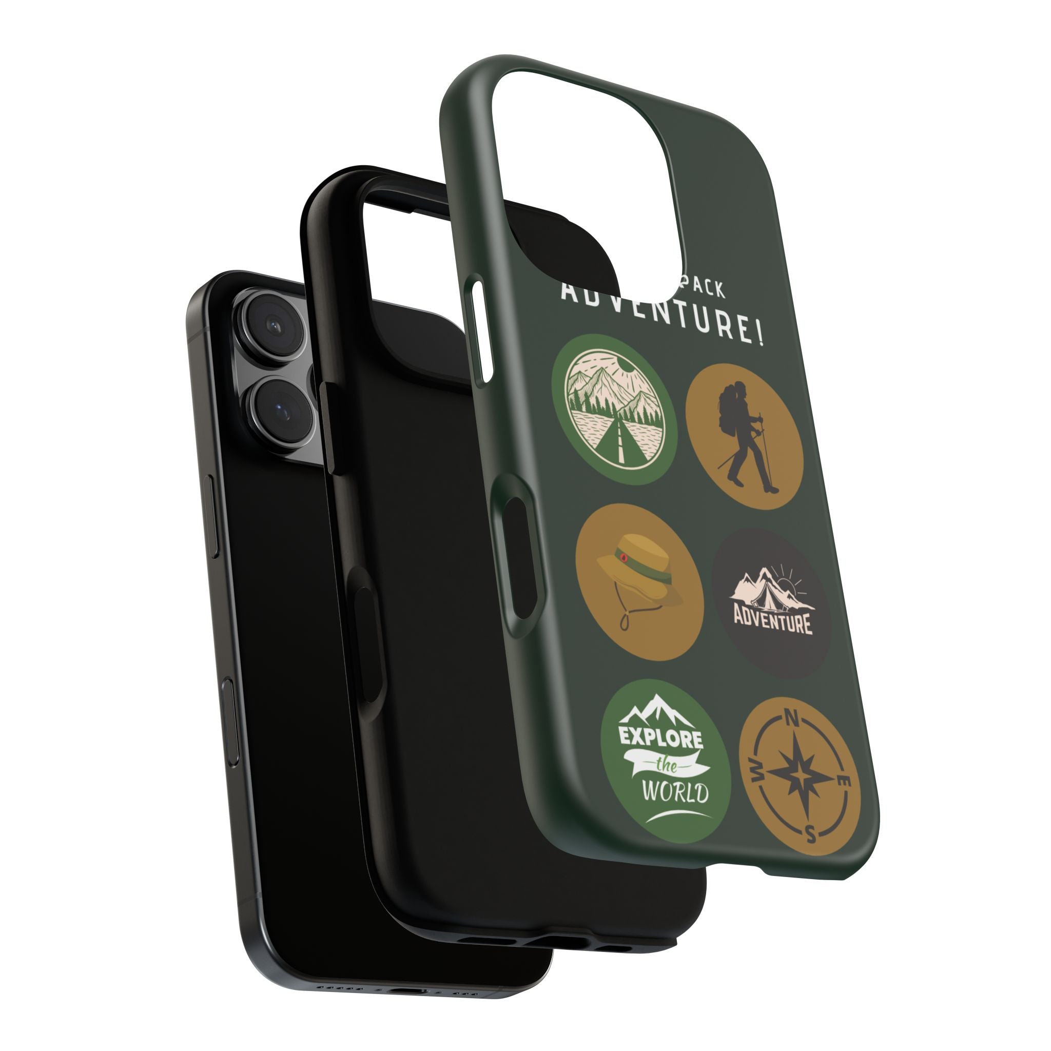 Adventure Hiking Phone Case — Outdoor Sticker Design