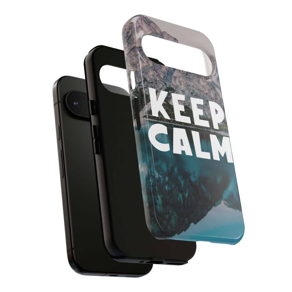 Keep Calm Phone Case — Minimalist Word Art Cover