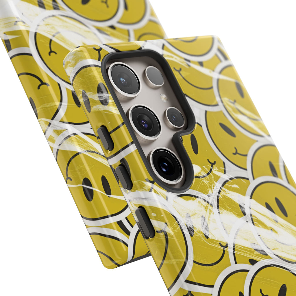 Smiley Face Phone Case — Happy Colorful Aesthetic Cover