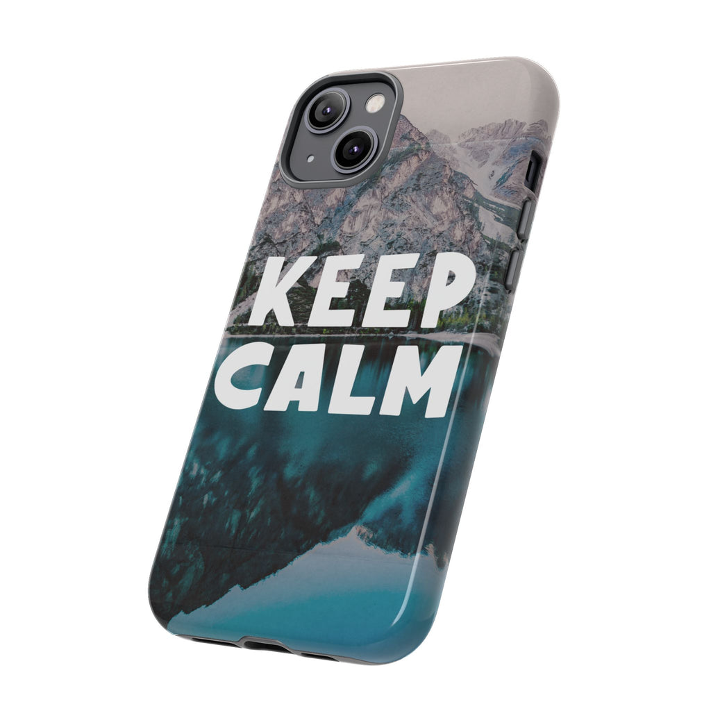 Keep Calm Phone Case — Minimalist Word Art Cover
