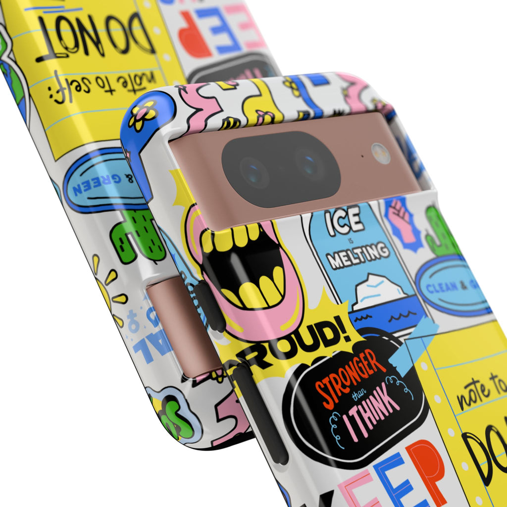 Optimist's Collage Phone Case — Colorful Positive Aesthetic