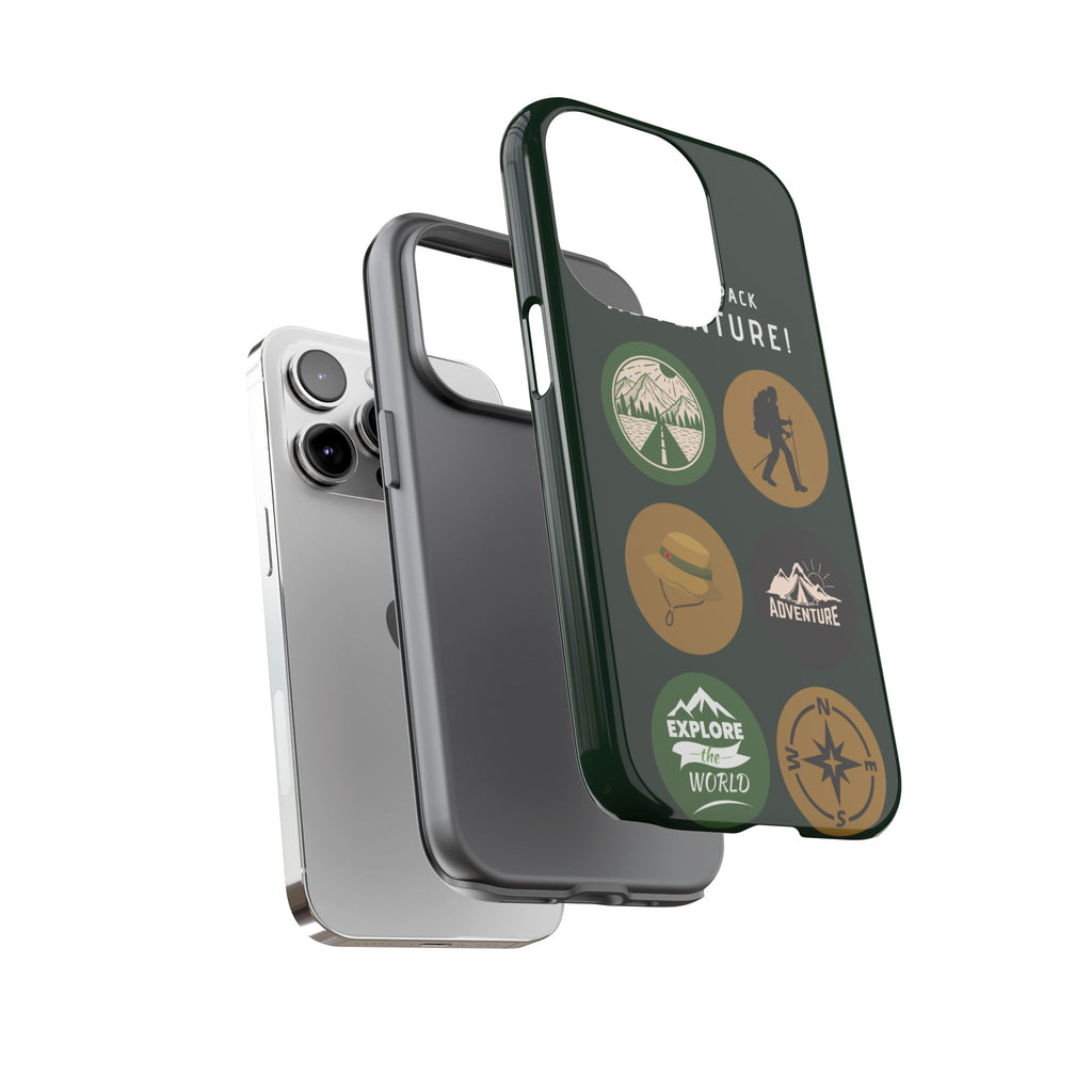 Adventure Hiking Phone Case — Outdoor Sticker Design
