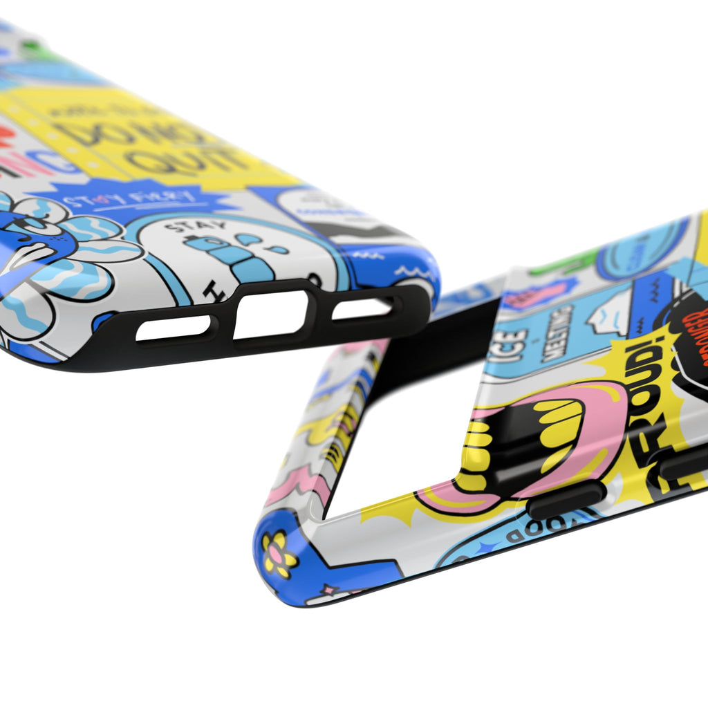Optimist's Collage Phone Case — Colorful Positive Aesthetic