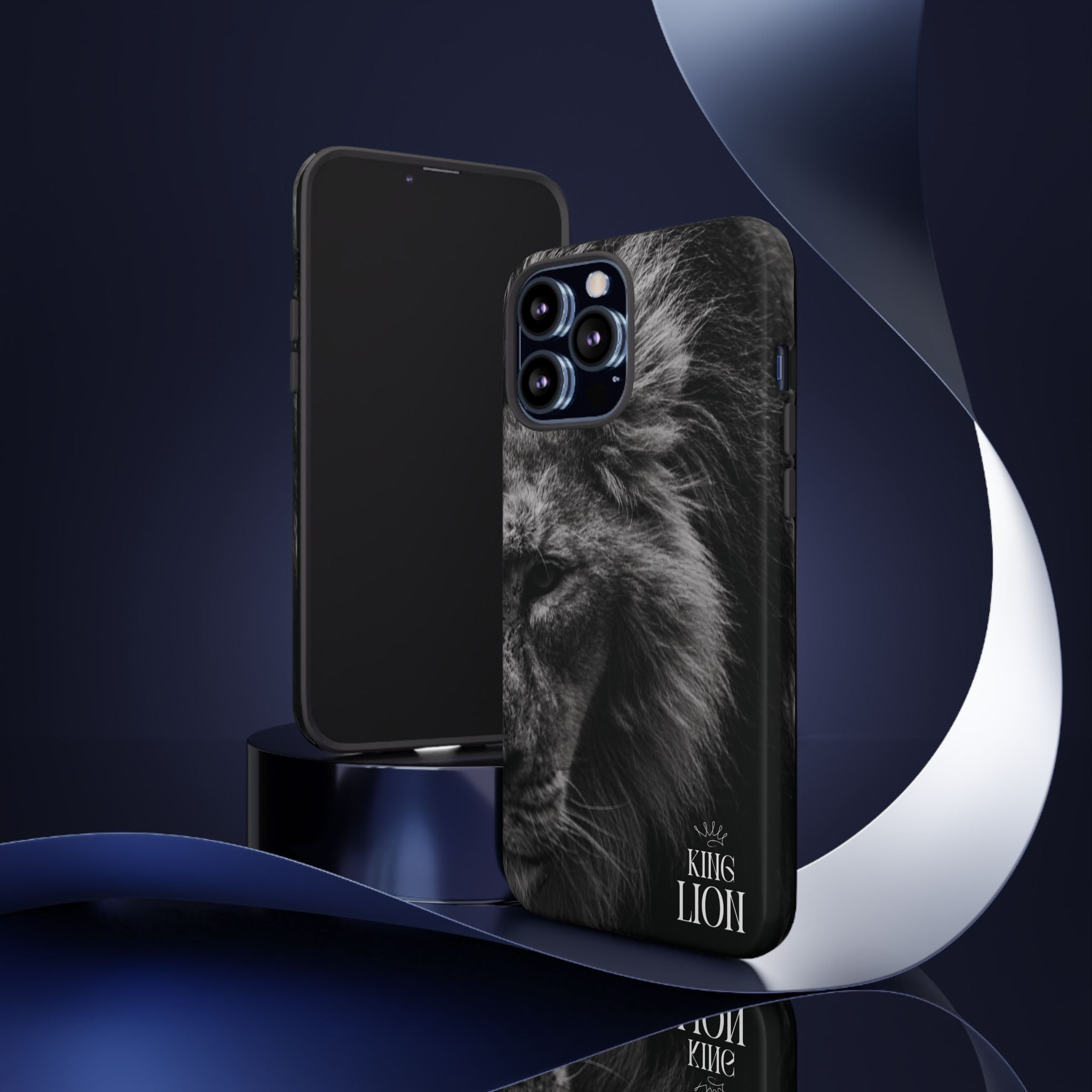 King Lion Phone Case — Majestic Wildlife Aesthetic Cover