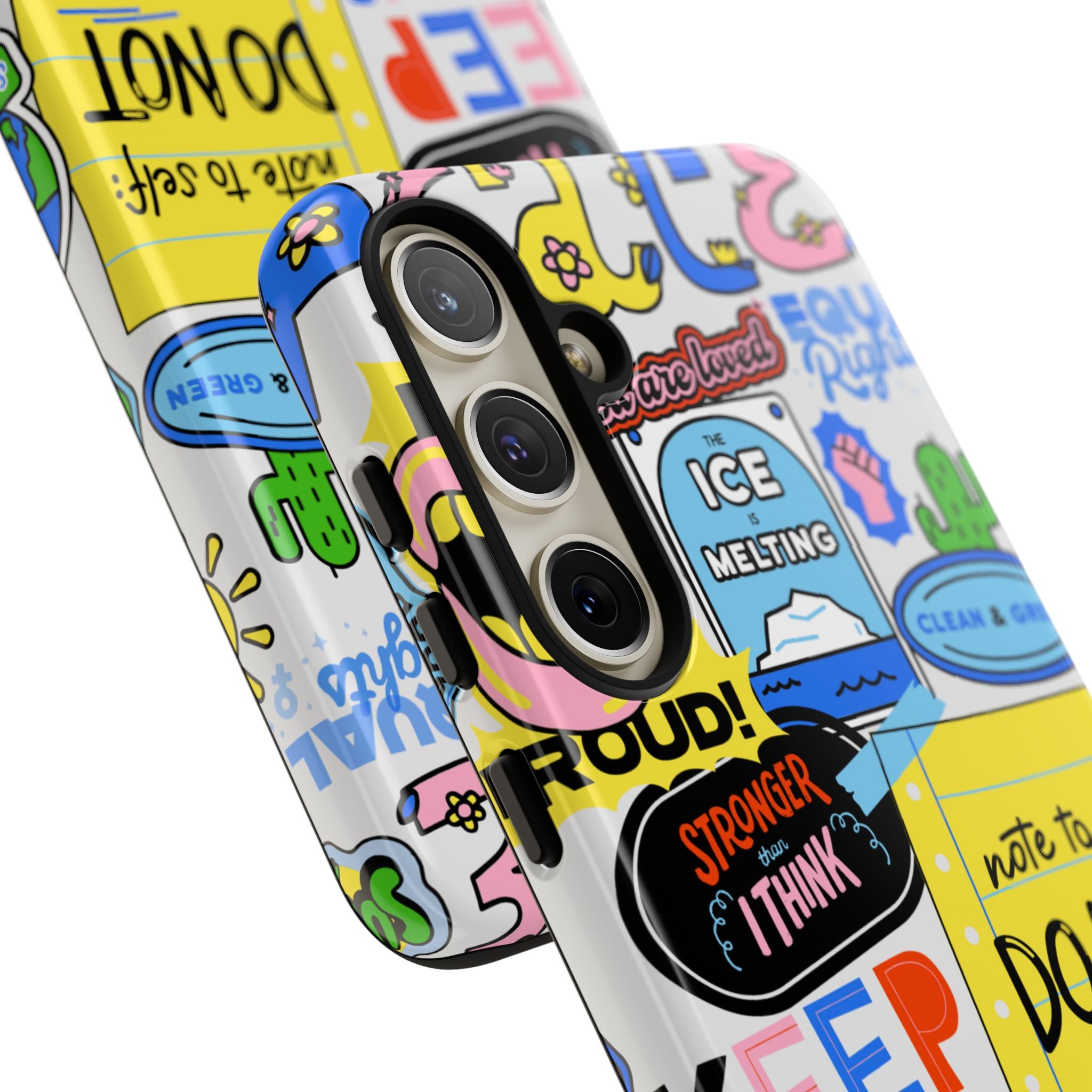 Optimist's Collage Phone Case — Colorful Positive Aesthetic