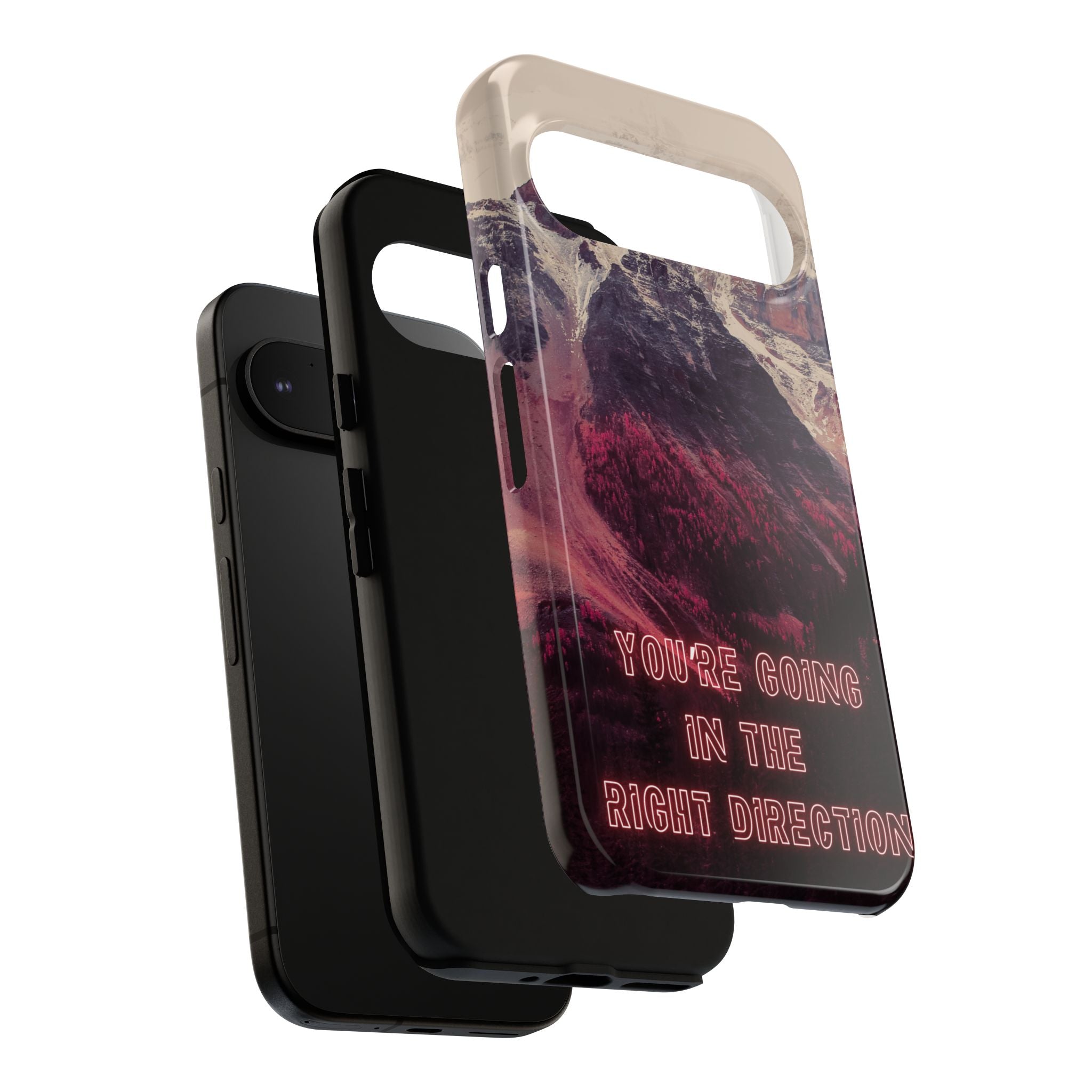 PEAK Motivational Phone Case — Word Art Minimal Design