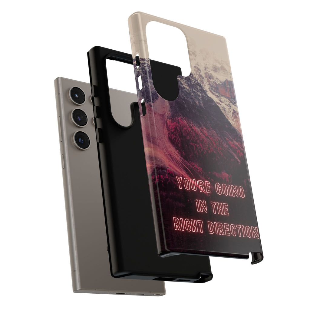 PEAK Motivational Phone Case — Word Art Minimal Design