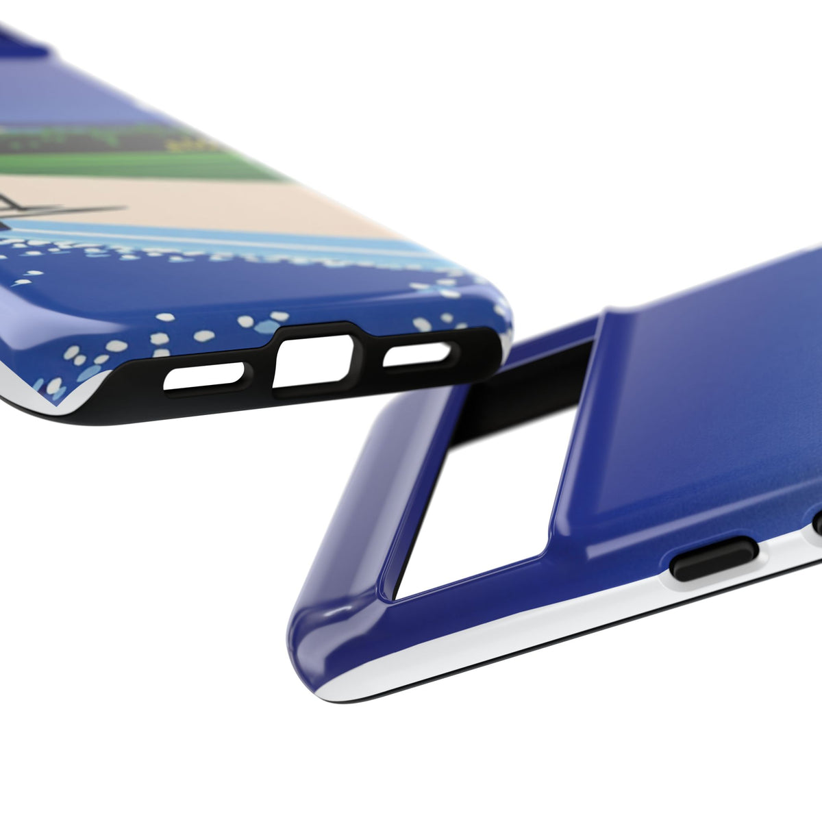 Poolside Phone Case — Bold Blue Summer Art Illustration