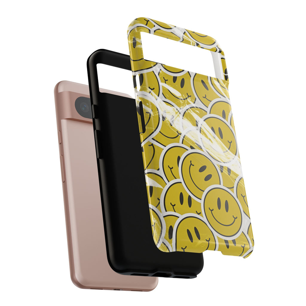 Smiley Face Phone Case — Happy Colorful Aesthetic Cover
