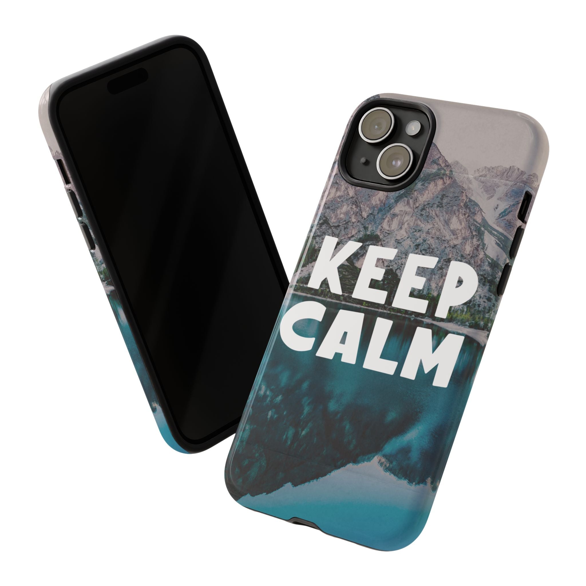 Keep Calm Phone Case — Minimalist Word Art Cover