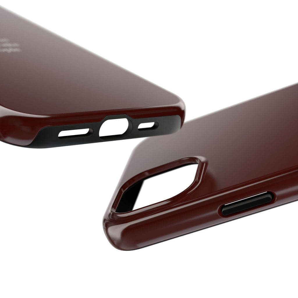 No Time For Fake People Phone Case — Deep Burgundy Minimal