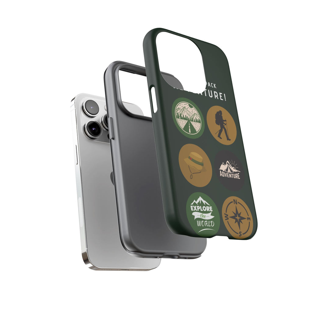 Adventure Hiking Phone Case — Outdoor Sticker Design