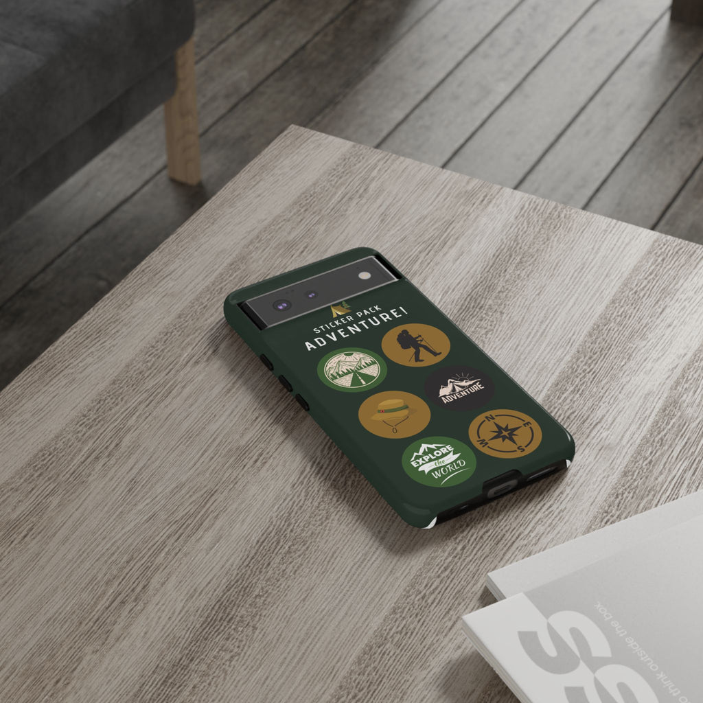 Adventure Hiking Phone Case — Outdoor Sticker Design