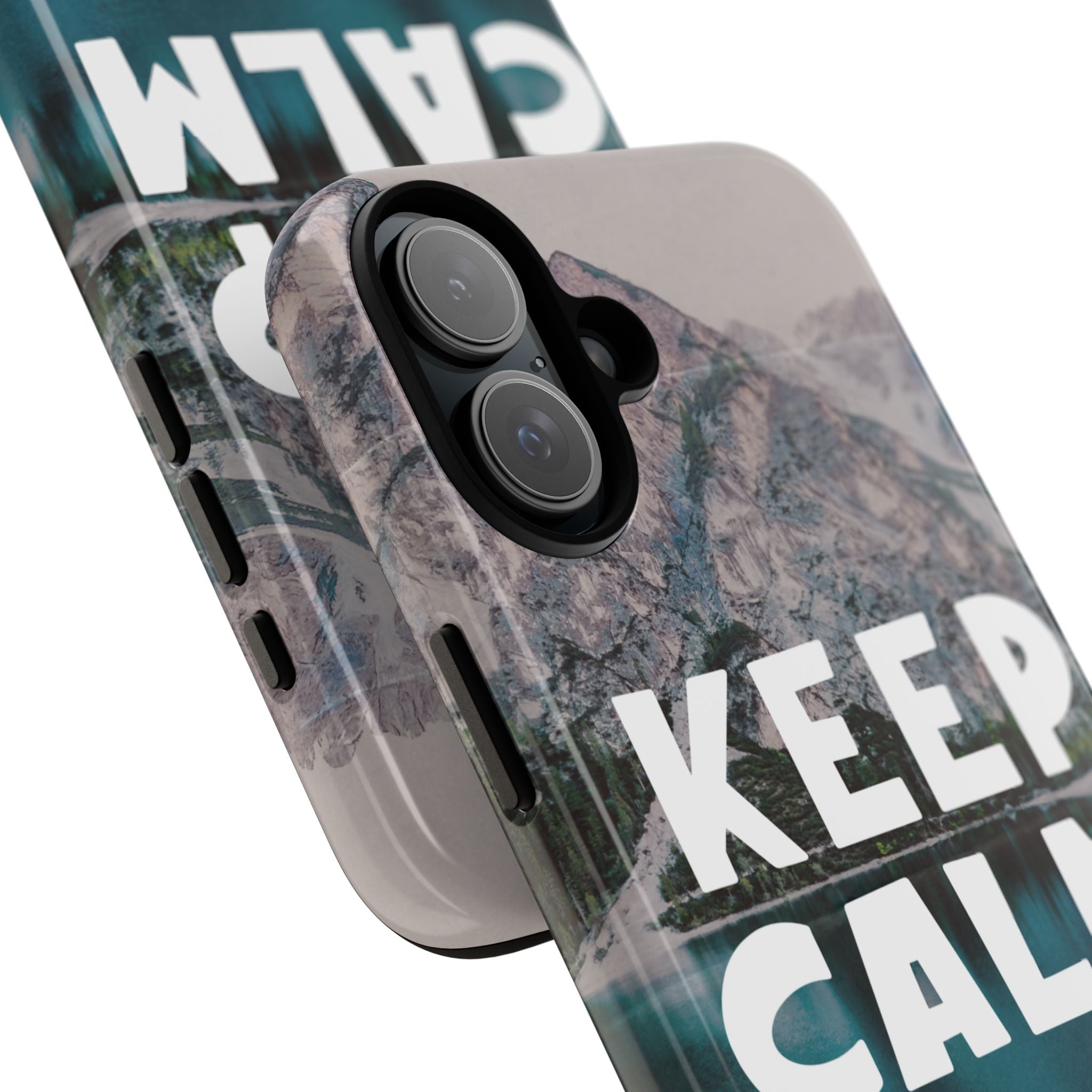 Keep Calm Phone Case — Minimalist Word Art Cover