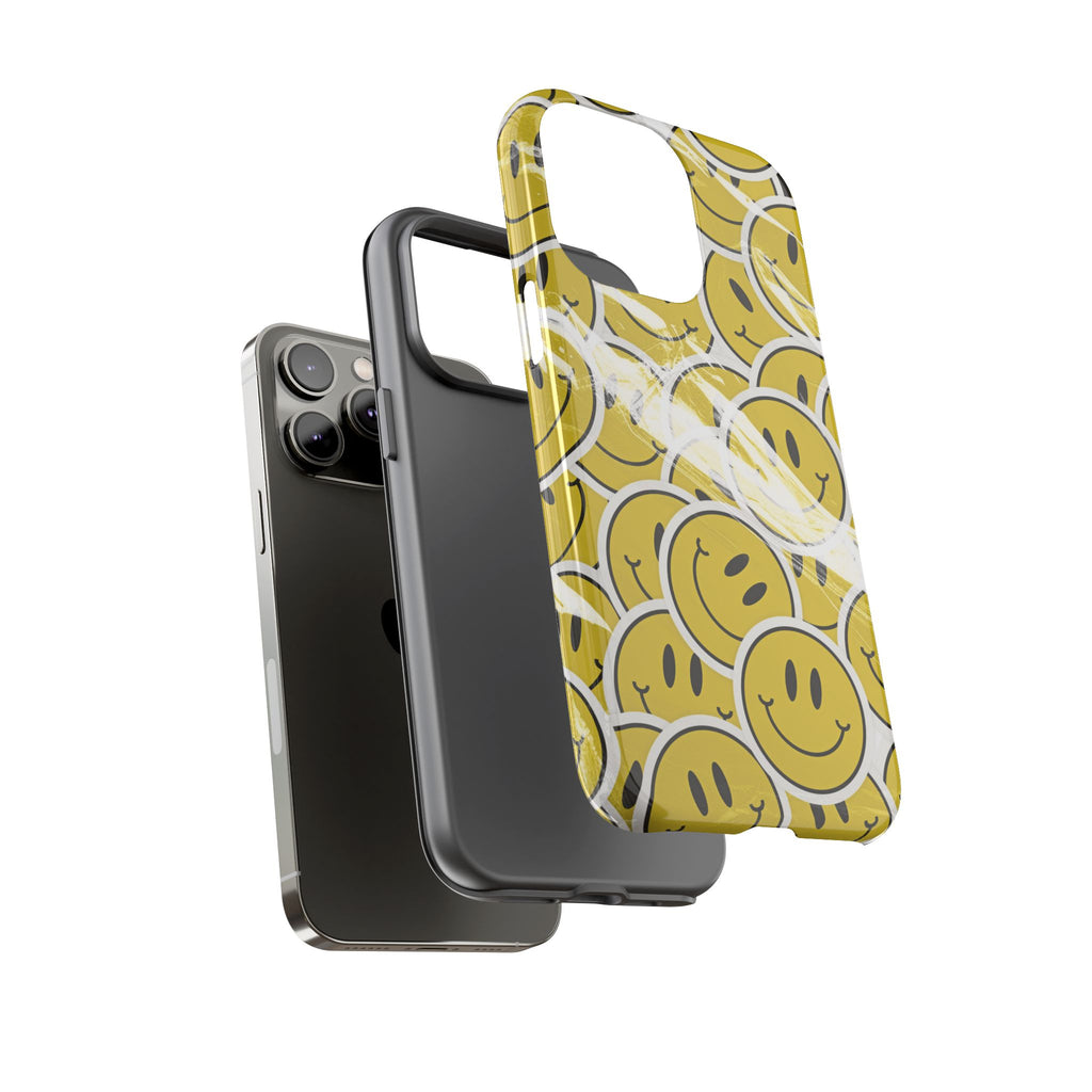 Smiley Face Phone Case — Happy Colorful Aesthetic Cover