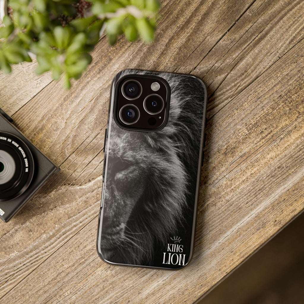 King Lion Phone Case — Majestic Wildlife Aesthetic Cover