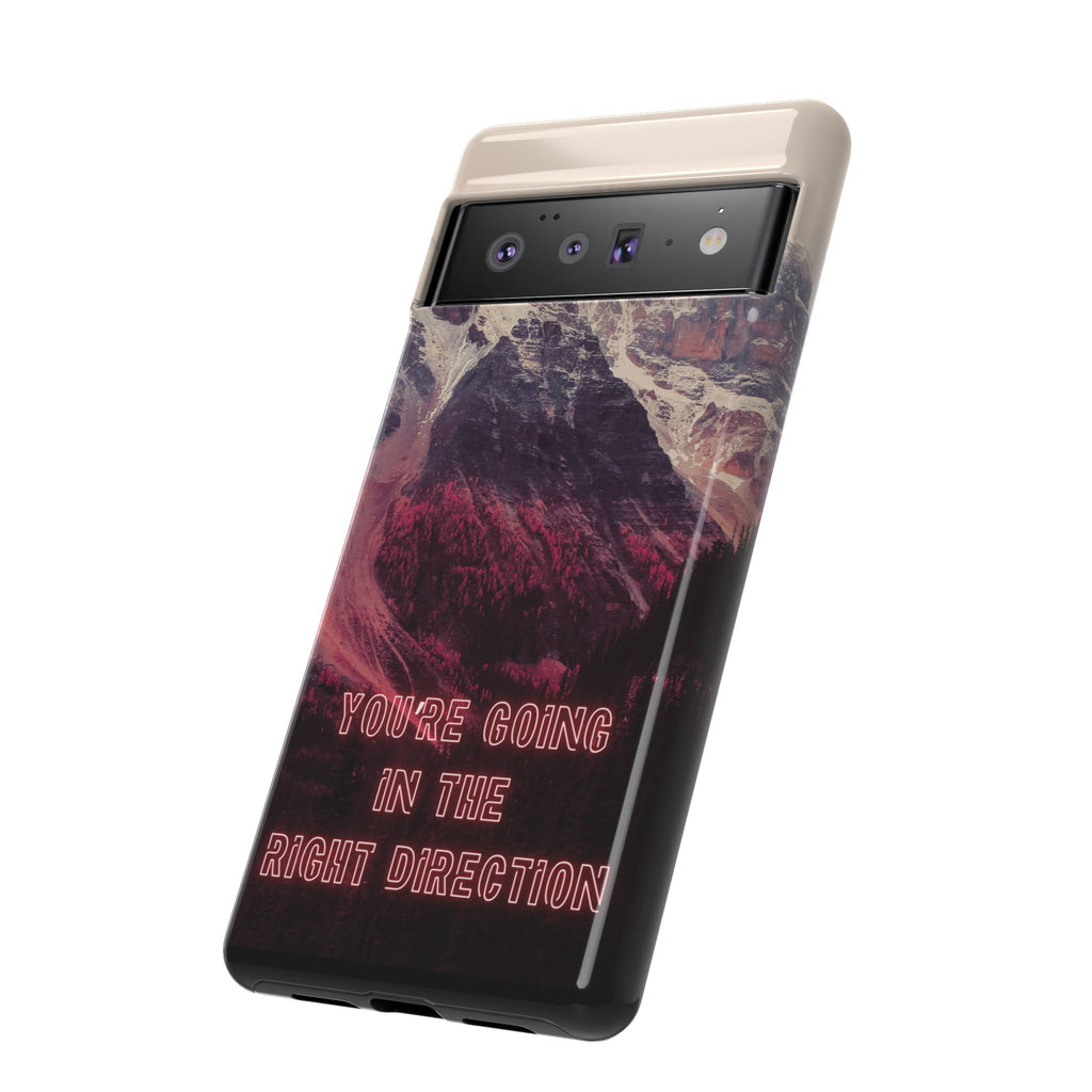 PEAK Motivational Phone Case — Word Art Minimal Design