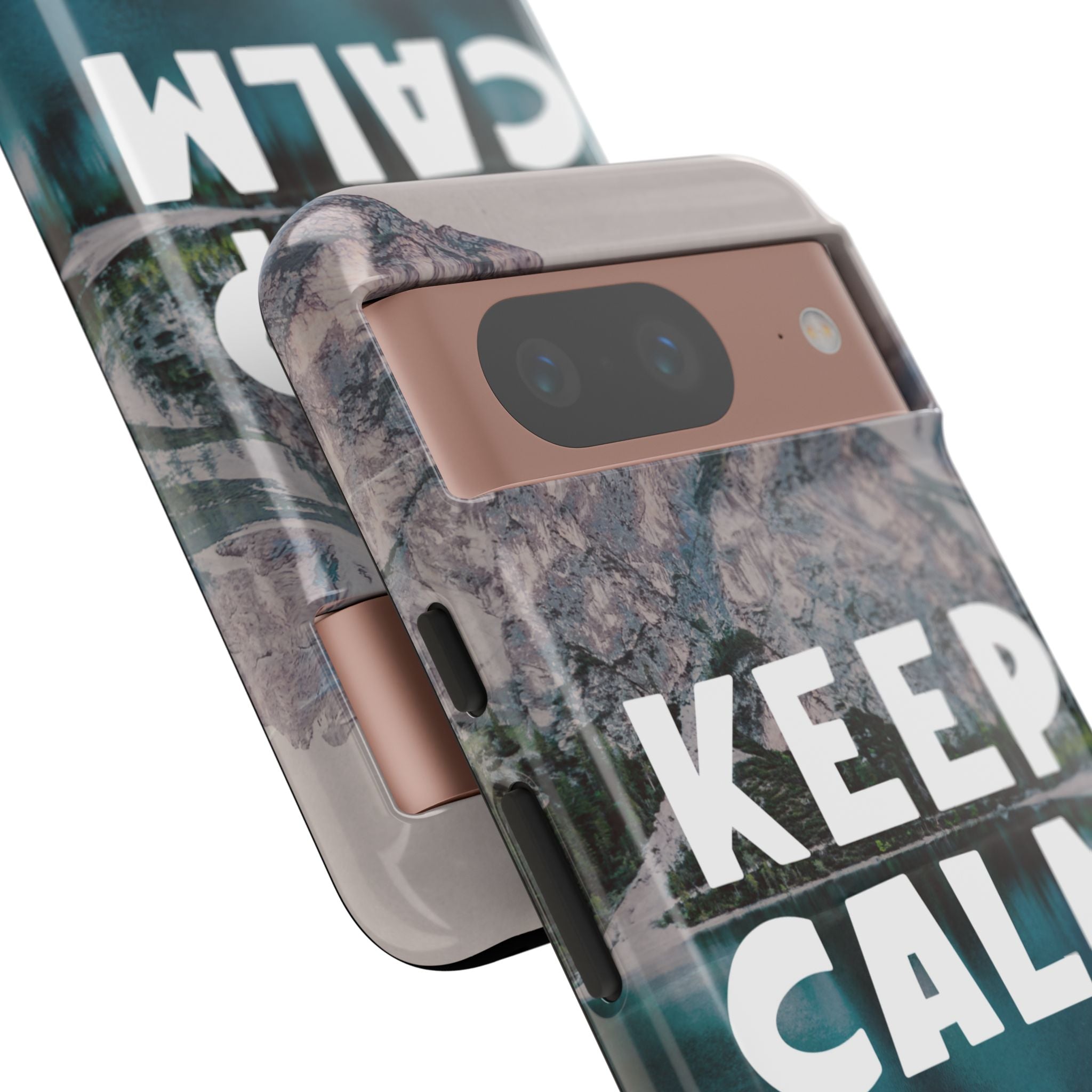 Keep Calm Phone Case — Minimalist Word Art Cover
