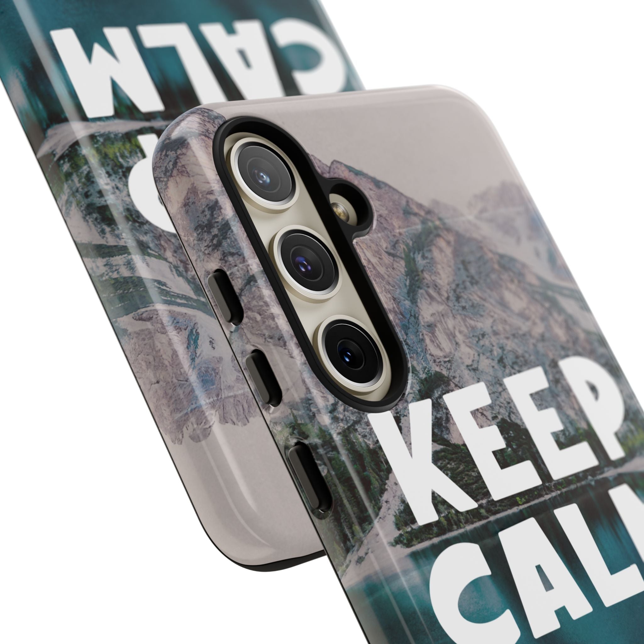 Keep Calm Phone Case — Minimalist Word Art Cover