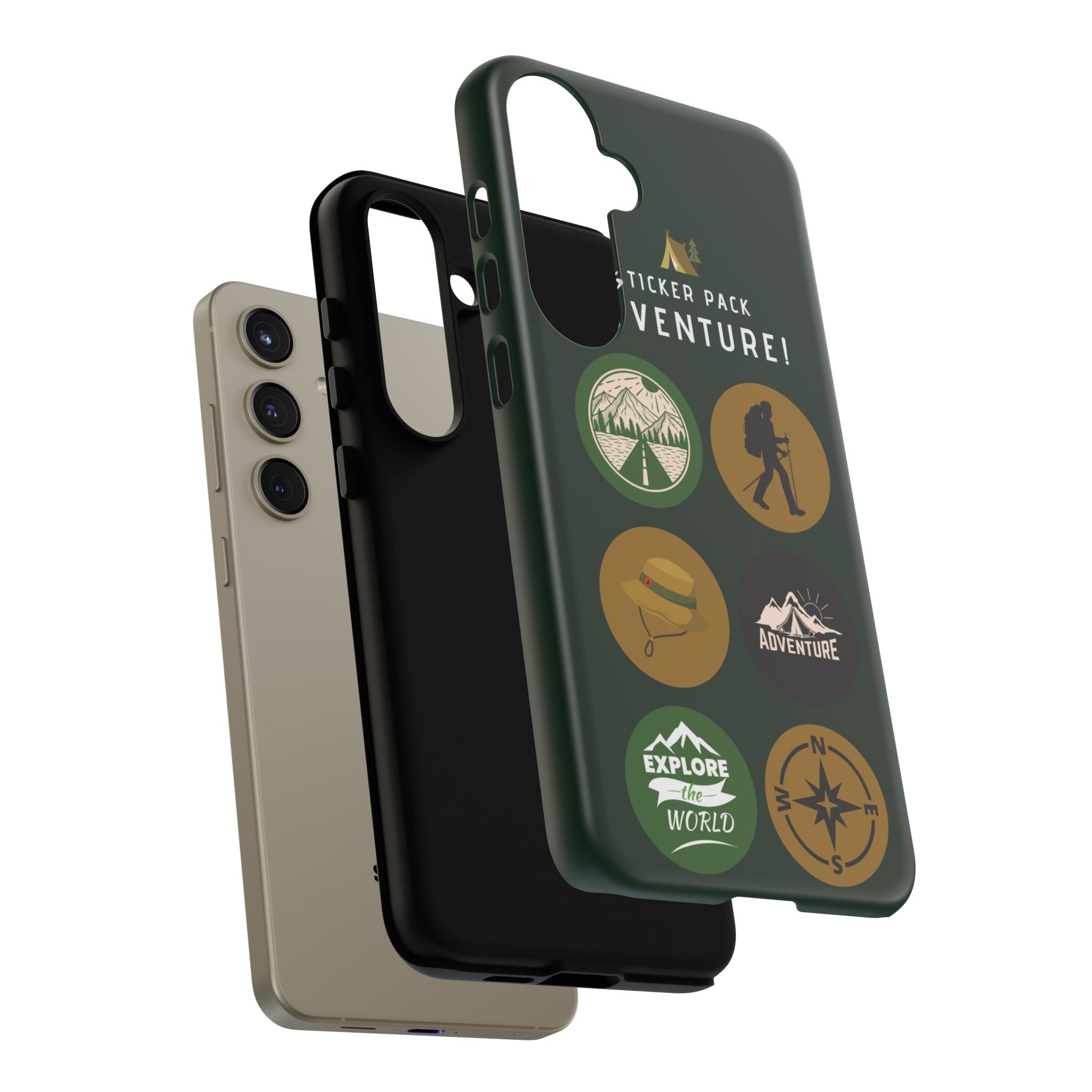 Adventure Hiking Phone Case — Outdoor Sticker Design