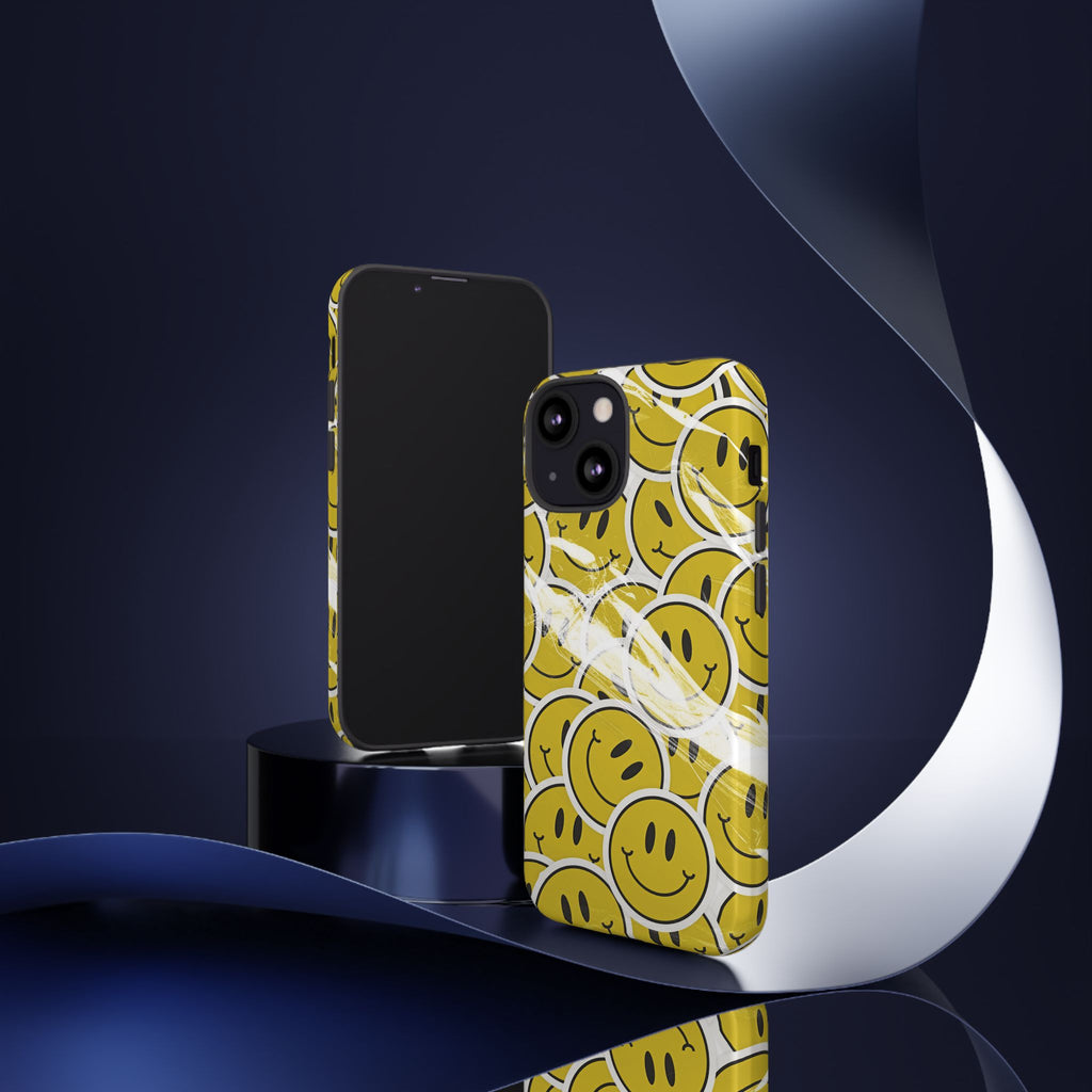 Smiley Face Phone Case — Happy Colorful Aesthetic Cover